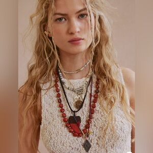 NWT Free People Eleanor Pendant Necklace